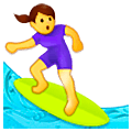 Émoji 🏄‍♀️ Surfeuse sur Samsung One UI 5.0.