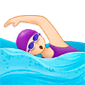 🏊🏻‍♀️ Emoji Mujer Nadando: Tono De Piel Claro en Samsung One UI 5.0.