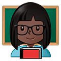 Emoji 👩🏿‍🏫 Professoressa: Carnagione Scura su Samsung One UI 5.0.