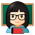 👩🏻‍🏫 Emoji Profesora: Tono De Piel Claro en Samsung One UI 5.0.
