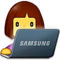 👩‍💻 Emoji Tecnóloga en Samsung One UI 5.0.