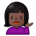 💁🏿‍♀️ Emoji Mulher Com A Palma Virada Para Cima: Pele Escura na Samsung One UI 5.0.