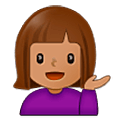 💁🏽‍♀️ Emoji Empleada De Mostrador De Información: Tono De Piel Medio en Samsung One UI 5.0.