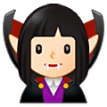 🧛🏻‍♀️ Emoji Mulher Vampira: Pele Clara na Samsung One UI 5.0.