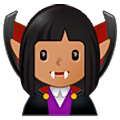 Émoji 🧛🏽‍♀️ Vampire Femme : Peau Légèrement Mate sur Samsung One UI 5.0.