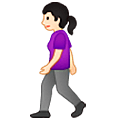 🚶🏻‍♀️ Emoji Mujer Caminando: Tono De Piel Claro en Samsung One UI 5.0.