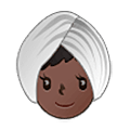 👳🏿‍♀️ Emoji Mujer Con Turbante: Tono De Piel Oscuro en Samsung One UI 5.0.