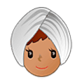 Mujer Con Turbante: Tono De Piel Medio Samsung One UI 5.0.