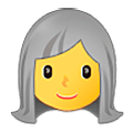 👩‍🦳 Emoji Frau: weißes Haar Samsung One UI 5.0.