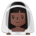 👰🏿‍♀️ Emoji Mujer Con Velo: Tono De Piel Oscuro en Samsung One UI 5.0.