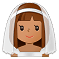 Emoji 👰🏽‍♀️ Donna con il velo: Carnagione Olivastra su Samsung One UI 5.0.