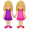 Emoji 👭🏼 Due Donne Che Si Tengono Per Mano: Carnagione Abbastanza Chiara su Samsung One UI 5.0.