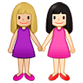 Deux Femmes Se Tenant La Main : Peau Moyennement Claire Et Peau Claire Samsung One UI 5.0.