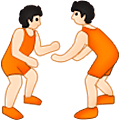 🤼🏻 Emoji Personas Luchando, Tono De Piel Claro en Samsung One UI 5.0.