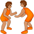 🤼🏽 Emoji Personas Luchando, Tono De Piel Medio en Samsung One UI 5.0.