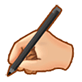Escrevendo à Mão: Pele Morena Clara Samsung One UI 5.0.