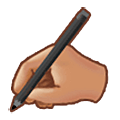 Escrevendo à Mão: Pele Morena Samsung One UI 5.0.