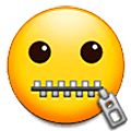 Emoji 🤐 Faccina Con Bocca Con Cerniera su Samsung One UI 5.0.
