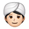 👳🏻‍♀️ Emoji Mujer Con Turbante: Tono De Piel Claro en Samsung One UI 6.1.