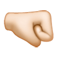 🤜🏻 Emoji Faust nach rechts: helle Hautfarbe Samsung One UI 6.1.