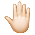 🤚🏻 Emoji erhobene Hand von hinten: helle Hautfarbe Samsung One UI 6.1.