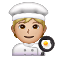 Émoji 🧑🏼‍🍳 Cuisinier (tous Genres) : Peau Moyennement Claire sur Samsung One UI 6.1.