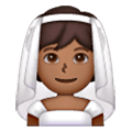 👰🏾 Emoji Person mit Schleier: mitteldunkle Hautfarbe Samsung One UI 6.1.