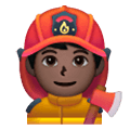 👨🏿‍🚒 Emoji Feuerwehrmann: dunkle Hautfarbe Samsung One UI 6.1.