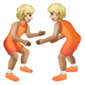 🤼🏼 Emoji Personas Luchando, Tono De Piel Claro Medio en Samsung One UI 6.1.