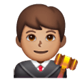 👨🏽‍⚖️ Emoji Juez: Tono De Piel Medio en Samsung One UI 6.1.