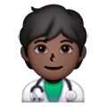 Emoji 🧑🏿‍⚕️ Persona Che Lavora Nella Sanità: Carnagione Scura su Samsung One UI 6.1.