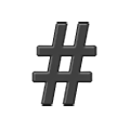 Emoji #️ Segno della griglia su Samsung One UI 6.1.