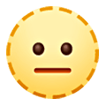Emoji 🫥 Faccia A Linea Tratteggiata su Samsung One UI 6.1.