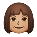 👩🏽 Emoji Frau: mittlere Hautfarbe Samsung One UI 6.1.