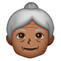 👵🏾 Emoji ältere Frau: mitteldunkle Hautfarbe Samsung One UI 6.1.