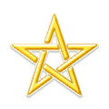 Emoji ⛥ Pentagramma che vortica a destra su Samsung One UI 6.1.