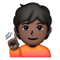 Emoji 🧏🏿 Persona Con Problemi Di Udito: Carnagione Scura su Samsung One UI 6.1.