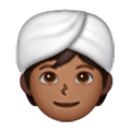 👳🏾 Emoji Persona Con Turbante: Tono De Piel Oscuro Medio en Samsung One UI 6.1.