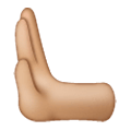 Emoji 🫷🏼 Mano Che Spinge Verso Sinistra: Carnagione Abbastanza Chiara su Samsung One UI 6.1.