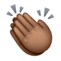 👏🏾 Emoji klatschende Hände: mitteldunkle Hautfarbe Samsung One UI 6.1.
