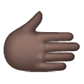 🫱🏿 Emoji Nach Rechts: dunkle Hautfarbe Samsung One UI 6.1.