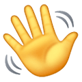 👋 Emoji Mano Saludando en Samsung One UI 6.1.