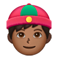 👲🏾 Emoji Hombre Con Gorro Chino: Tono De Piel Oscuro Medio en Samsung One UI 6.1.