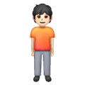 🧍🏻 Emoji Persona De Pie: Tono De Piel Claro en Samsung One UI 6.1.