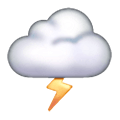 🌩️ Emoji Nuvem Com Trovão na Samsung One UI 6.1.