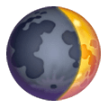 Emoji 🌒 Luna Crescente su Samsung One UI 6.1.