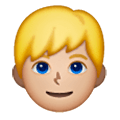 Émoji 👱🏼‍♂️ Homme Blond : Peau Moyennement Claire sur Samsung One UI 6.1.