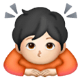 🙇🏻 Emoji Persona Haciendo Una Reverencia: Tono De Piel Claro en Samsung One UI 6.1.