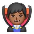 Emoji 🧛🏾‍♂️ Vampiro Uomo: Carnagione Abbastanza Scura su Samsung One UI 6.1.
