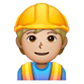 👷🏼 Emoji Bauarbeiter(in): mittelhelle Hautfarbe Samsung One UI 6.1.